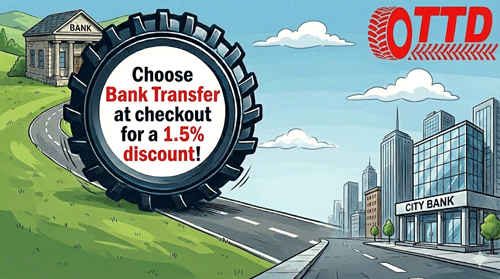 Tractor Tyres Direct offers a 1.5% discount on orders paid by bank transfer