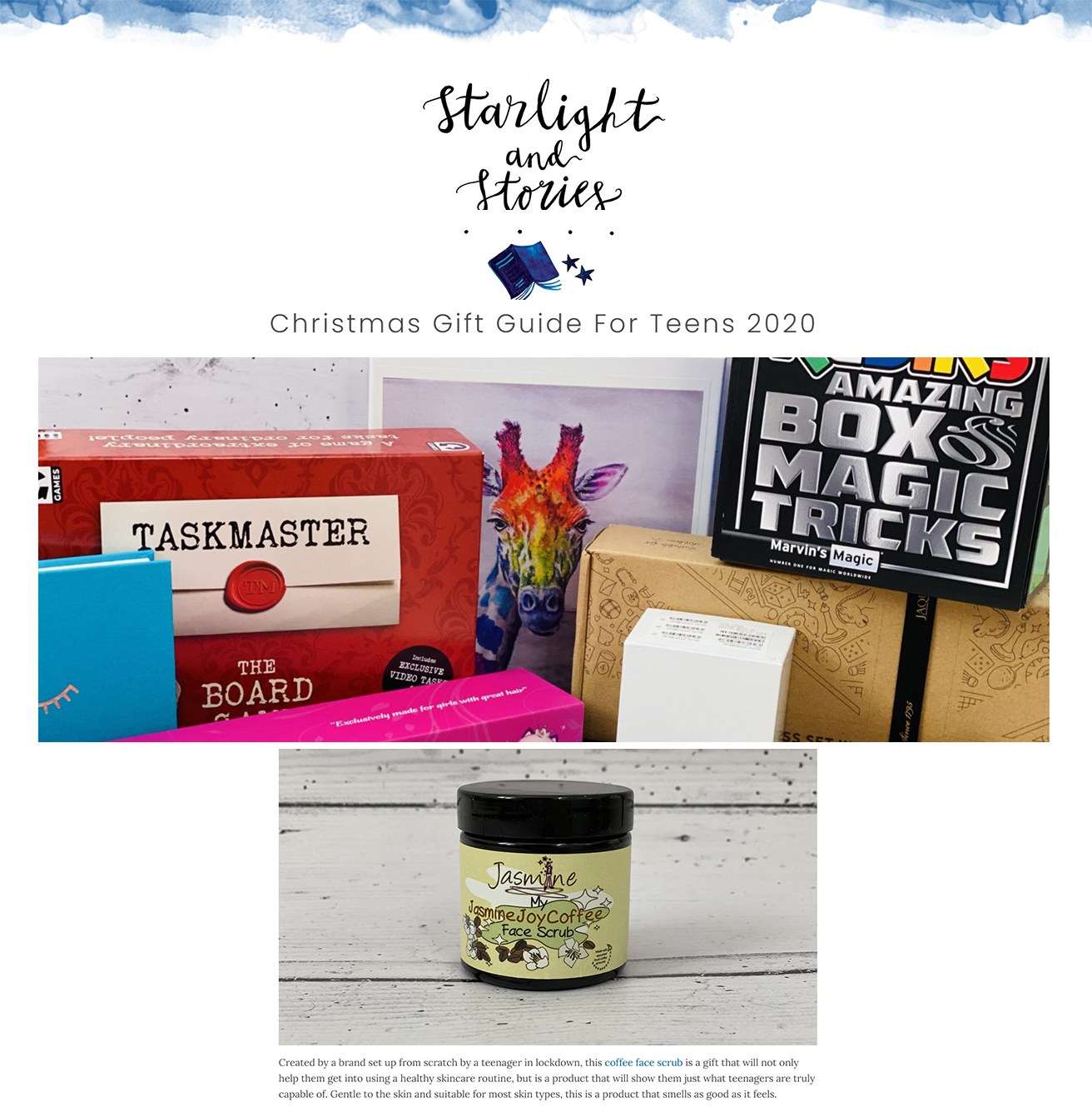 Starlights and Stories - Christmas Gift Guide for Teens