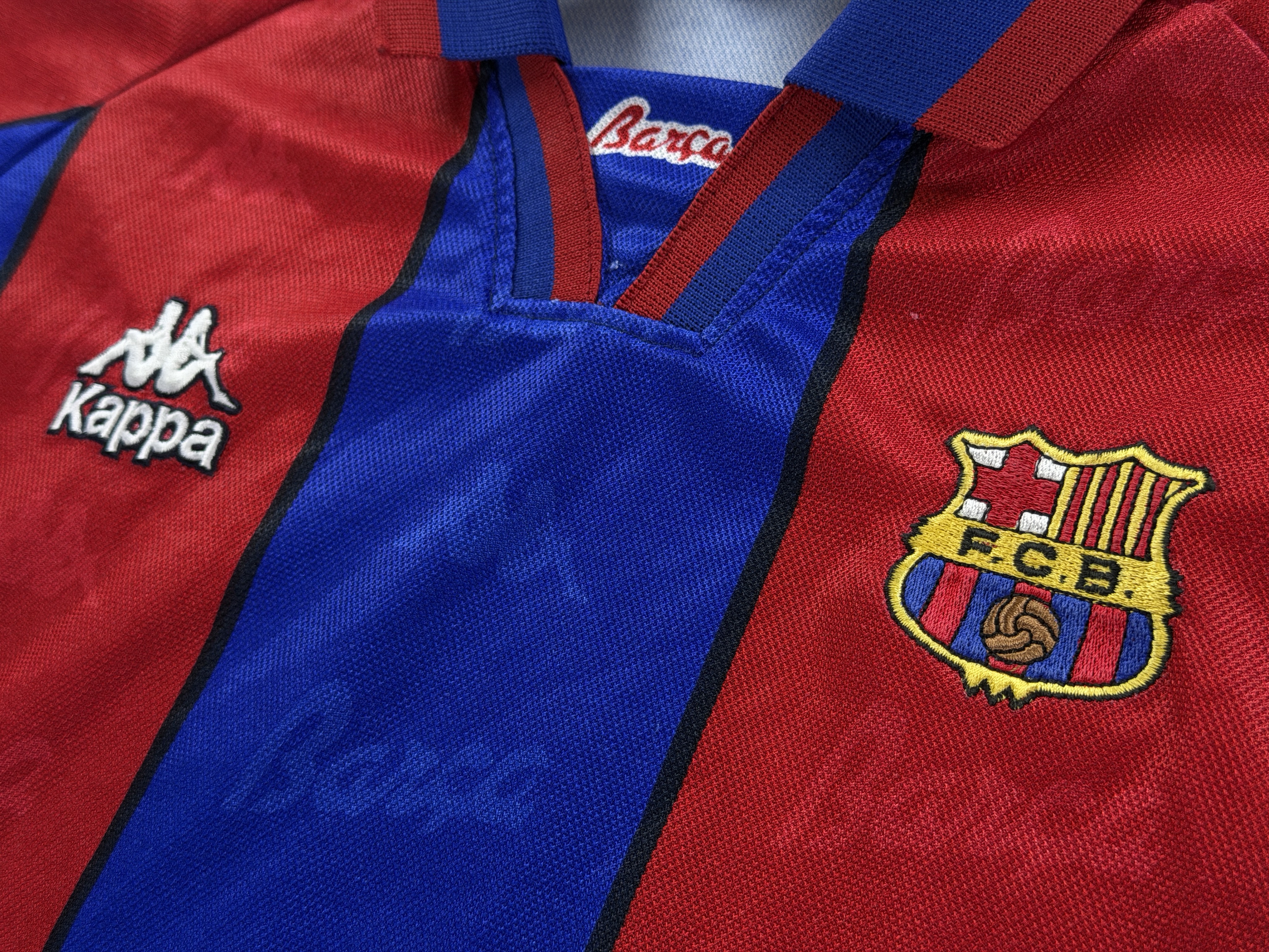 Vintage Kappa Barcelona football shirt from the TopBinz collection
