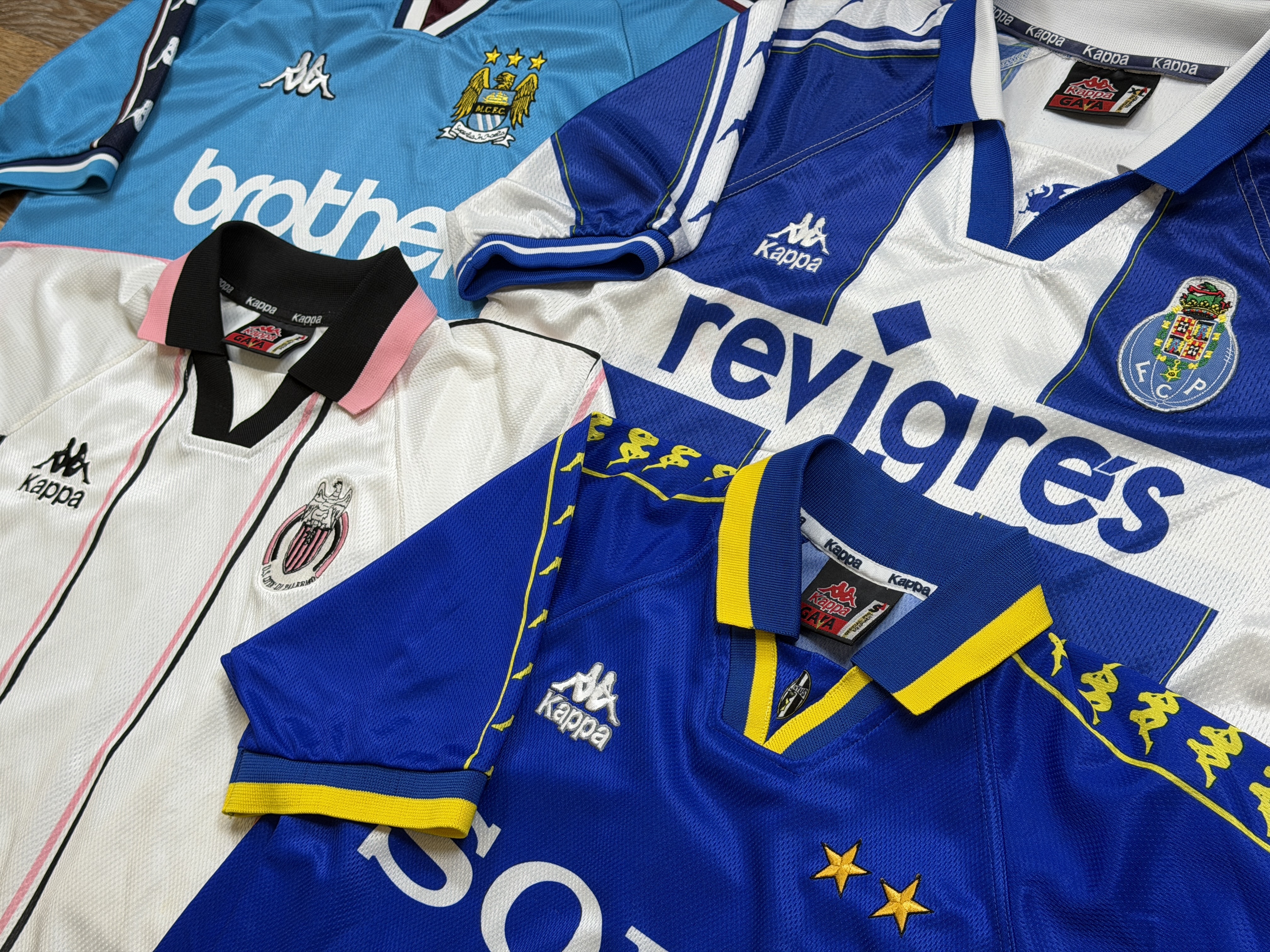 Vintage Kappa football shirts from the TopBinz collection
