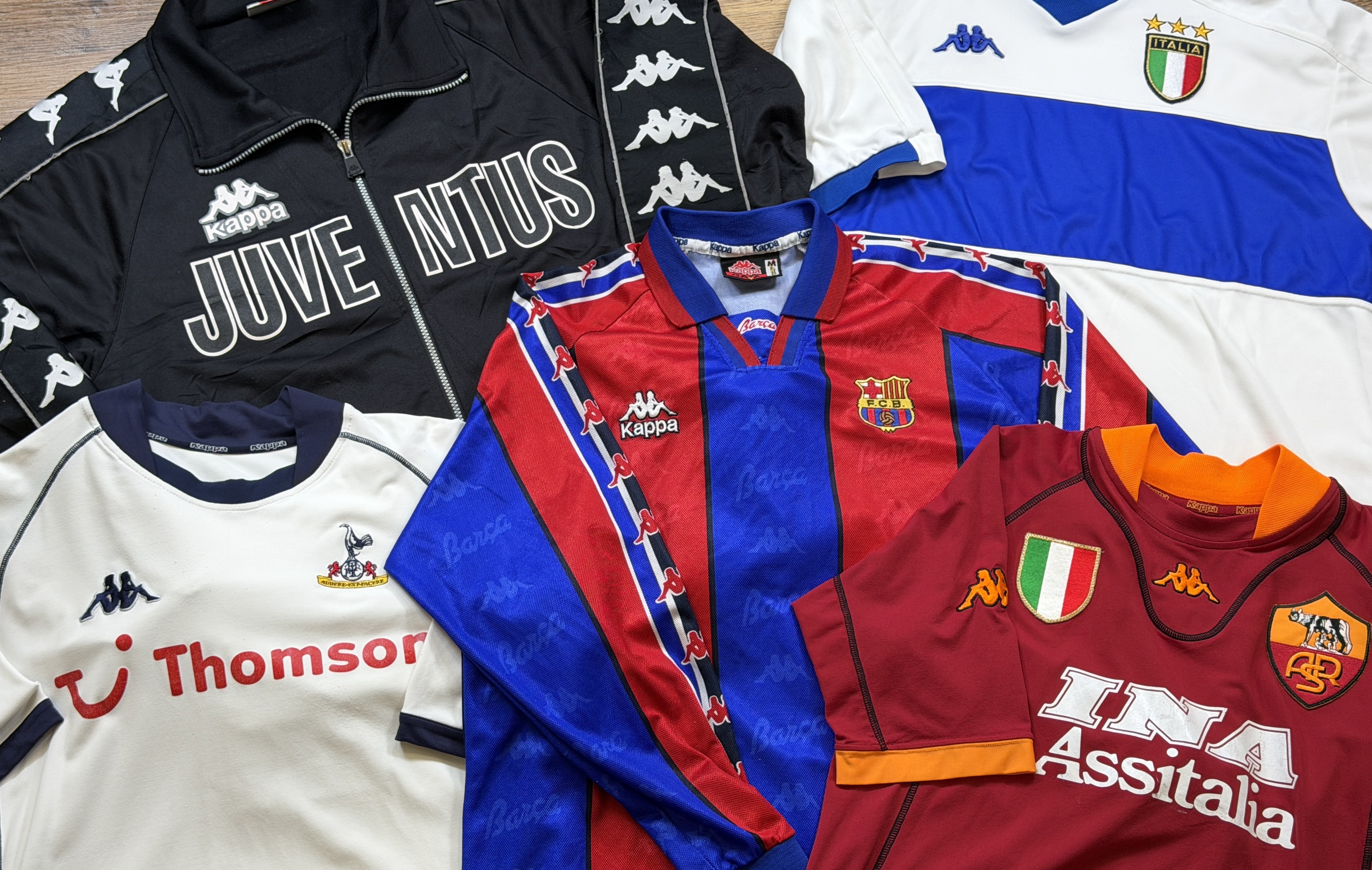 Vintage Kappa football shirt collection from TopBinz